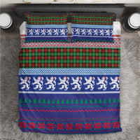 Scottish Christmas Bedding Set Xmas Royal Lions and Tartan - Wonder Print Shop