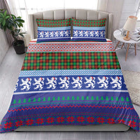Scottish Christmas Bedding Set Xmas Royal Lions and Tartan - Wonder Print Shop