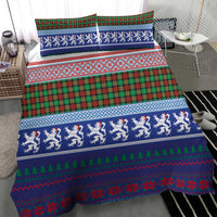 Scottish Christmas Bedding Set Xmas Royal Lions and Tartan - Wonder Print Shop
