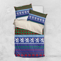 Scottish Christmas Bedding Set Xmas Royal Lions and Tartan - Wonder Print Shop