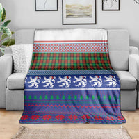Scottish Christmas Blanket Xmas Royal Lions and Tartan - Wonder Print Shop
