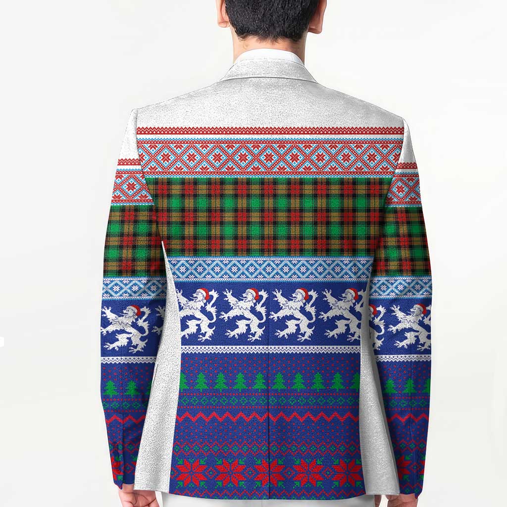 Scottish Christmas Blazer Xmas Royal Lions and Tartan - Wonder Print Shop