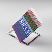 Scottish Christmas Canvas Wall Art Xmas Royal Lions and Tartan - Wonder Print Shop