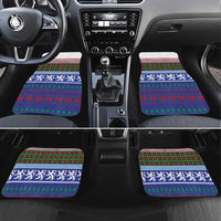 Scottish Christmas Car Mats Xmas Royal Lions and Tartan - Wonder Print Shop