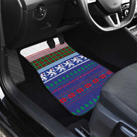 Scottish Christmas Car Mats Xmas Royal Lions and Tartan - Wonder Print Shop