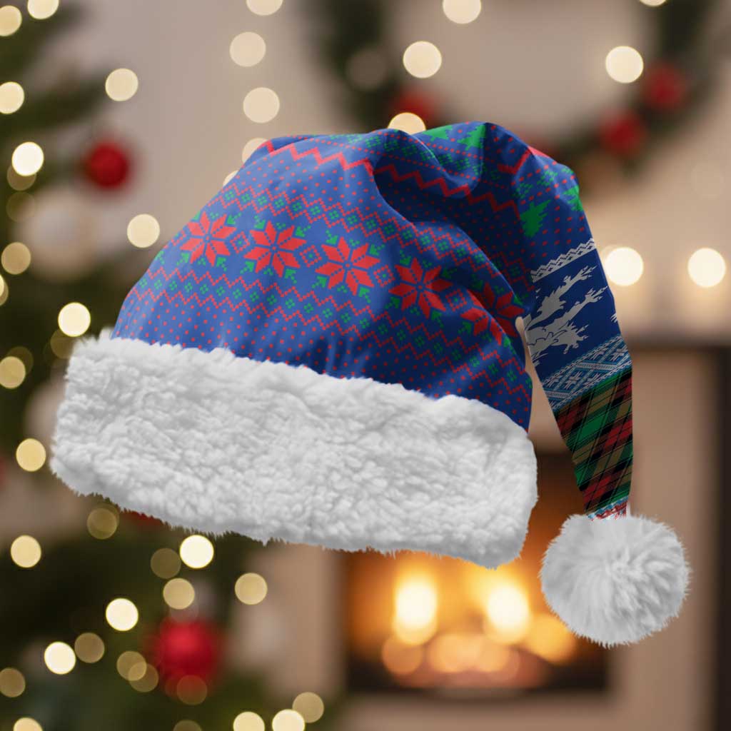Scottish Christmas Santa Hat Xmas Royal Lions and Tartan - Wonder Print Shop
