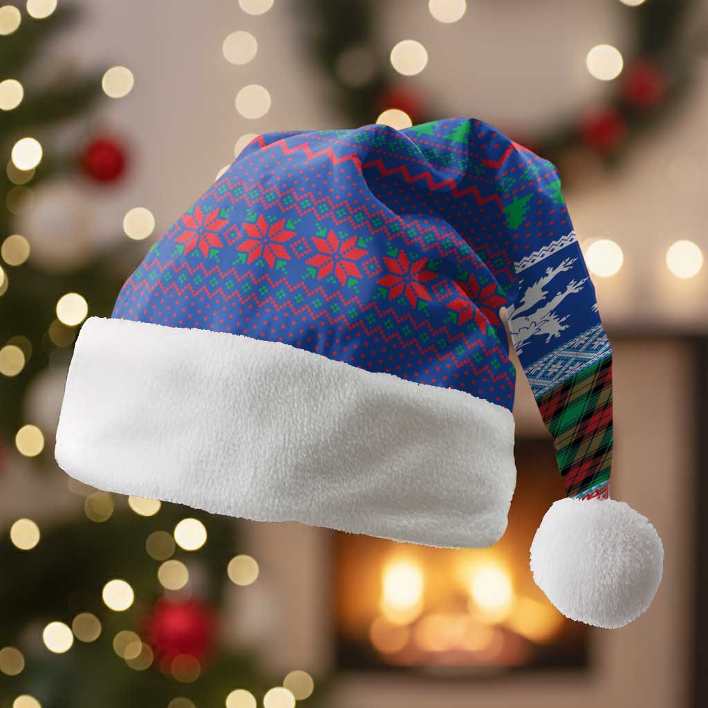 Scottish Christmas Santa Hat Xmas Royal Lions and Tartan - Wonder Print Shop