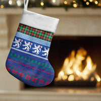 Scottish Christmas Christmas Stocking Xmas Royal Lions and Tartan - Wonder Print Shop
