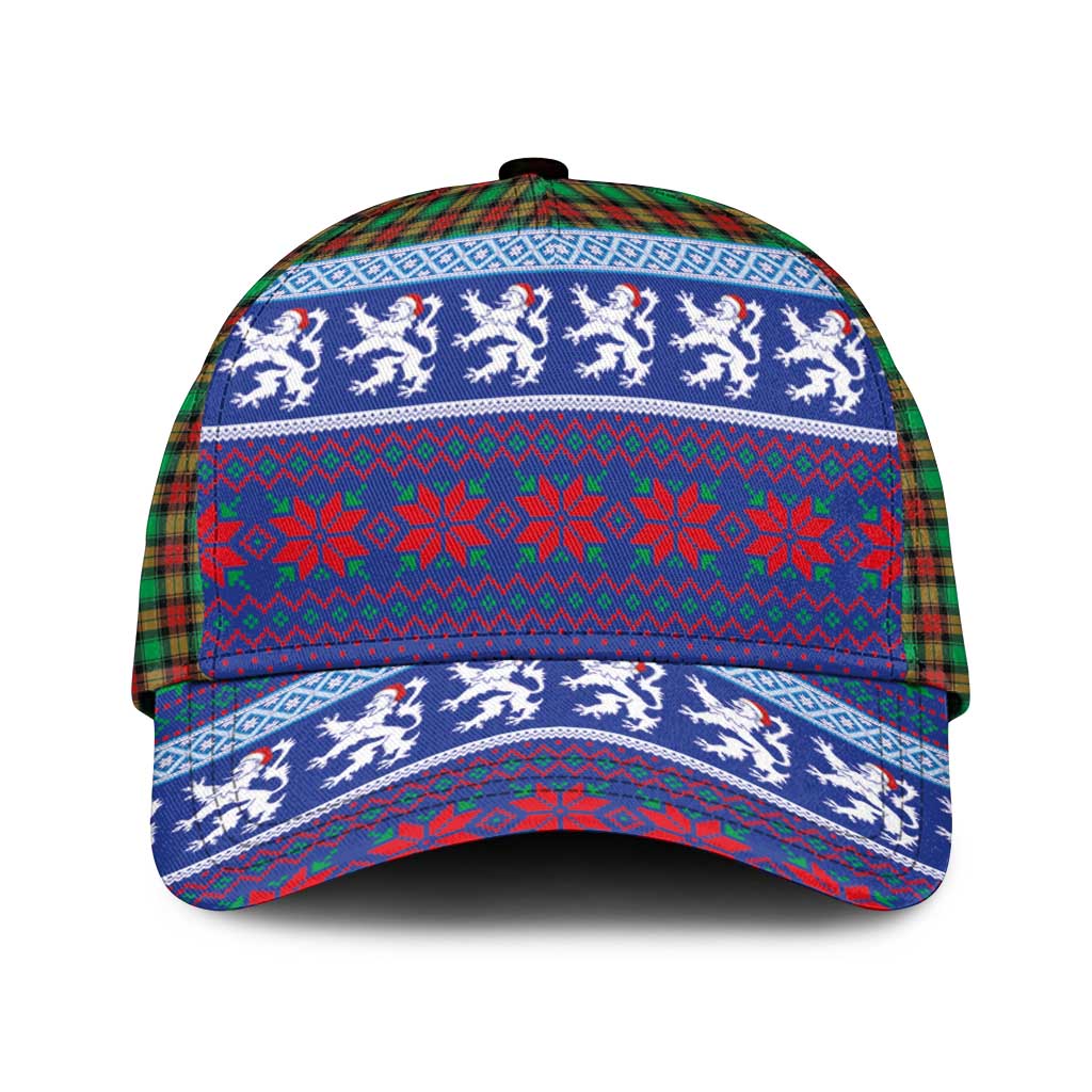 Scottish Christmas Classic Cap Xmas Royal Lions and Tartan - Wonder Print Shop