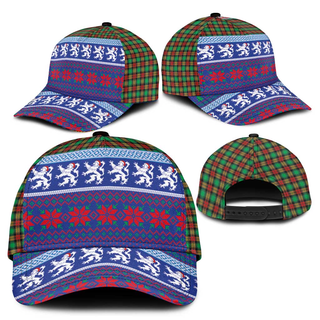 Scottish Christmas Classic Cap Xmas Royal Lions and Tartan - Wonder Print Shop