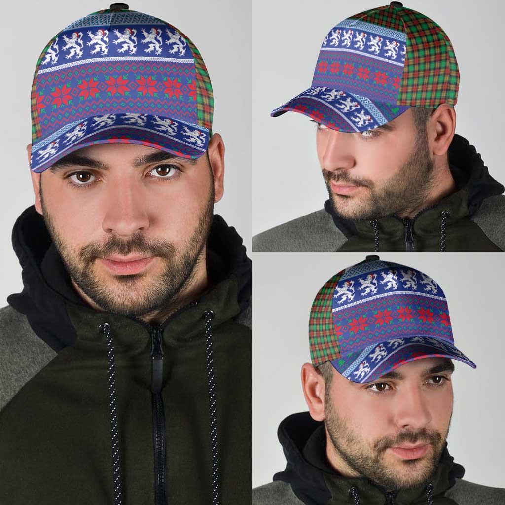 Scottish Christmas Classic Cap Xmas Royal Lions and Tartan - Wonder Print Shop
