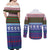 Scottish Christmas Couples Matching Off Shoulder Maxi Dress and Long Sleeve Button Shirt Xmas Royal Lions and Tartan - Wonder Print Shop