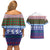 Scottish Christmas Couples Matching Off Shoulder Short Dress and Hawaiian Shirt Xmas Royal Lions and Tartan - Wonder Print Shop