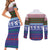 Scottish Christmas Couples Matching Short Sleeve Bodycon Dress and Long Sleeve Button Shirt Xmas Royal Lions and Tartan - Wonder Print Shop