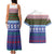 Scottish Christmas Couples Matching Tank Maxi Dress and Hawaiian Shirt Xmas Royal Lions and Tartan - Wonder Print Shop