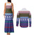 Scottish Christmas Couples Matching Tank Maxi Dress and Long Sleeve Button Shirt Xmas Royal Lions and Tartan - Wonder Print Shop