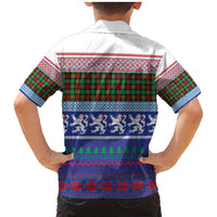 Scottish Christmas Family Matching Mermaid Dress and Hawaiian Shirt Xmas Royal Lions and Tartan - Wonder Print Shop
