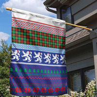 Scottish Christmas Garden Flag Xmas Royal Lions and Tartan - Wonder Print Shop