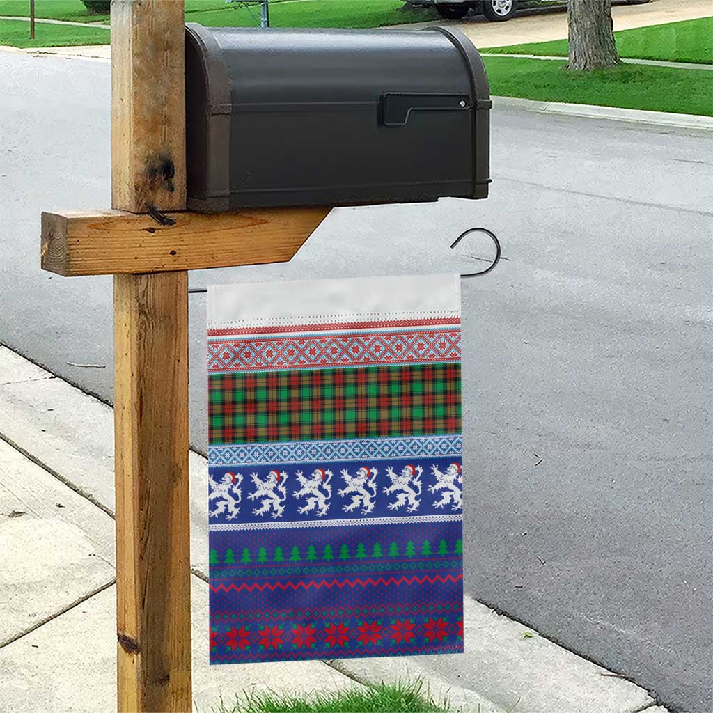 Scottish Christmas Garden Flag Xmas Royal Lions and Tartan - Wonder Print Shop