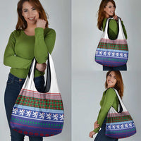 Scottish Christmas Grocery Bag Xmas Royal Lions and Tartan - Wonder Print Shop