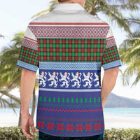 Scottish Christmas Hawaiian Shirt Xmas Royal Lions and Tartan - Wonder Print Shop