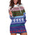 Scottish Christmas Hoodie Dress Xmas Royal Lions and Tartan - Wonder Print Shop