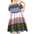 Scottish Christmas Kid Short Sleeve Dress Xmas Royal Lions and Tartan - Wonder Print Shop