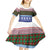 Scottish Christmas Kid Short Sleeve Dress Xmas Royal Lions and Tartan - Wonder Print Shop