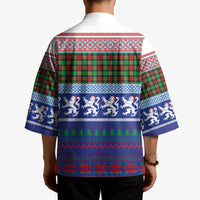 Scottish Christmas Kimono Xmas Royal Lions and Tartan - Wonder Print Shop
