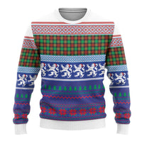 Scottish Christmas Ugly Christmas Sweater Xmas Royal Lions and Tartan - Wonder Print Shop