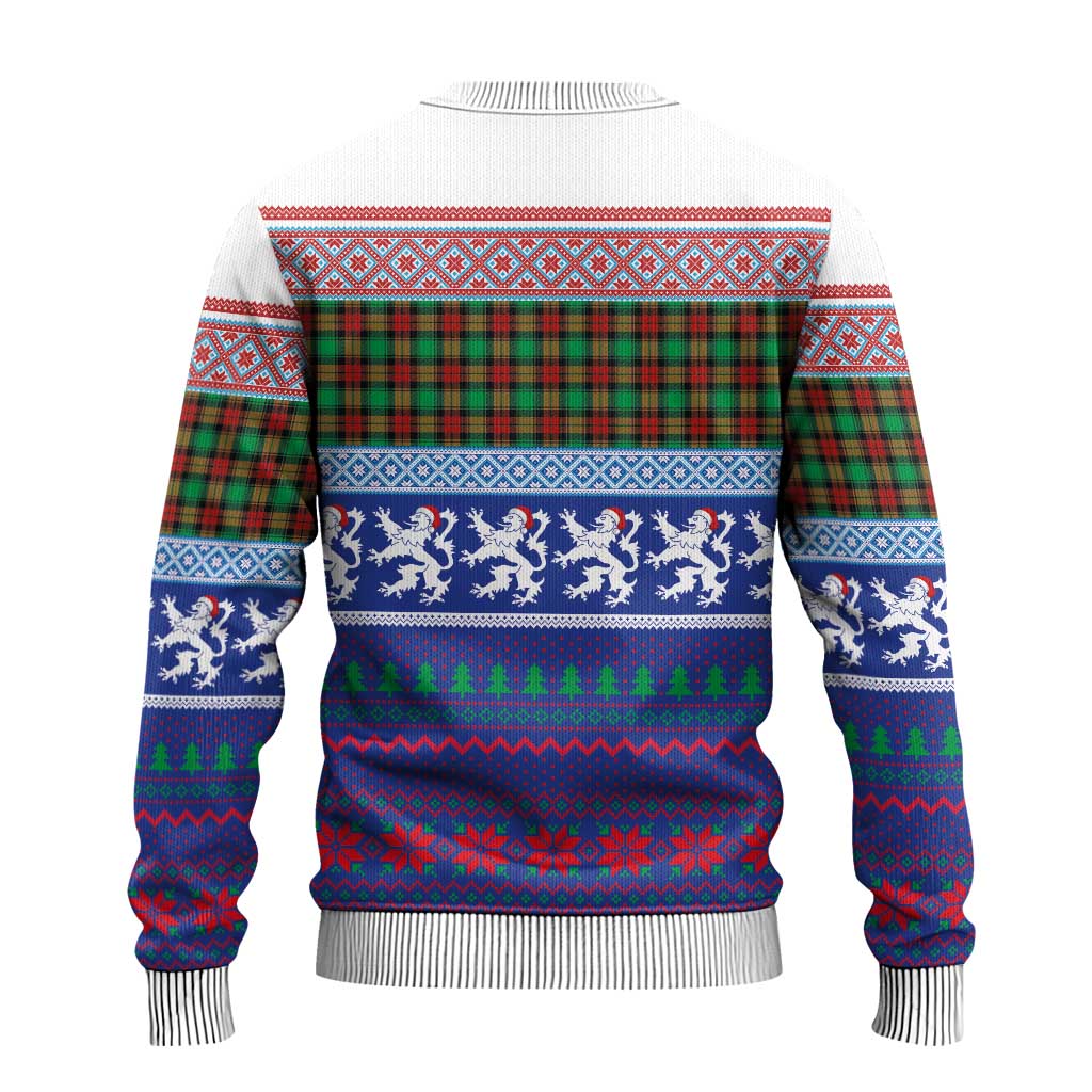 Scottish Christmas Ugly Christmas Sweater Xmas Royal Lions and Tartan - Wonder Print Shop
