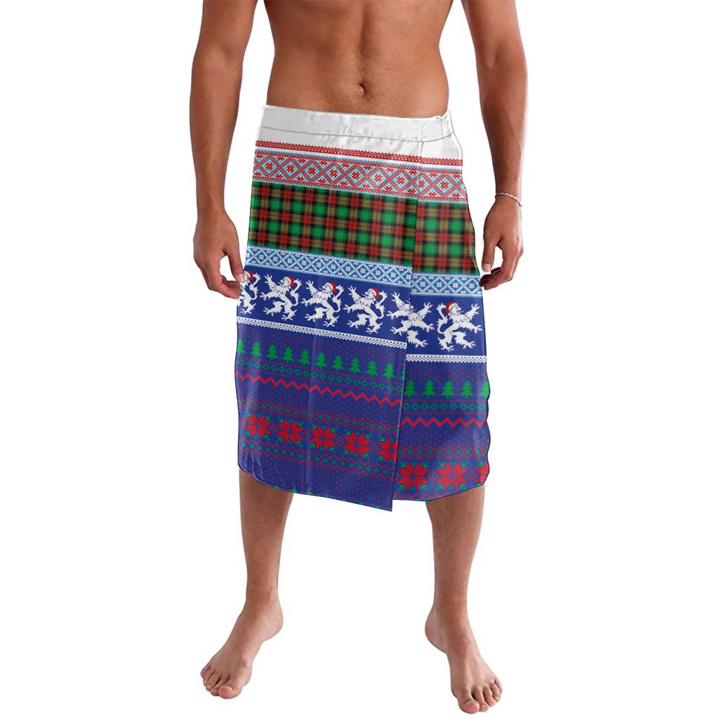 Scottish Christmas Lavalava Xmas Royal Lions and Tartan - Wonder Print Shop