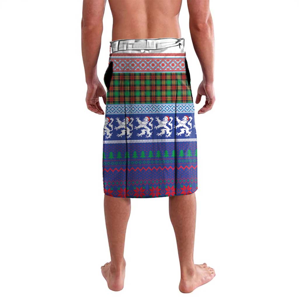 Scottish Christmas Lavalava Xmas Royal Lions and Tartan - Wonder Print Shop