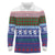 Scottish Christmas Long Sleeve Polo Shirt Xmas Royal Lions and Tartan - Wonder Print Shop