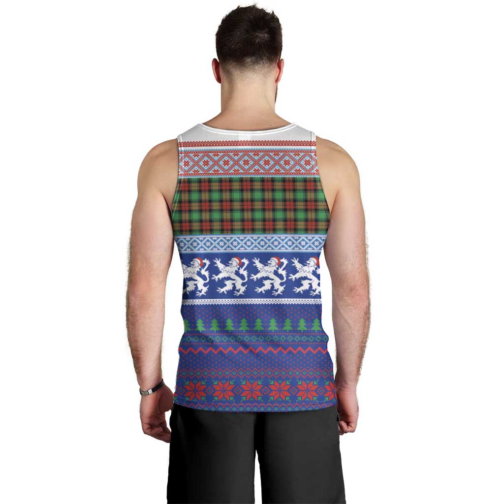Scottish Christmas Men Tank Top Xmas Royal Lions and Tartan - Wonder Print Shop
