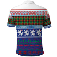 Scottish Christmas Polo Shirt Xmas Royal Lions and Tartan - Wonder Print Shop
