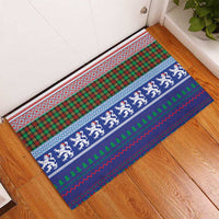 Scottish Christmas Rubber Doormat Xmas Royal Lions and Tartan - Wonder Print Shop