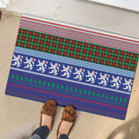Scottish Christmas Rubber Doormat Xmas Royal Lions and Tartan - Wonder Print Shop