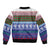 Scottish Christmas Sleeve Zip Bomber Jacket Xmas Royal Lions and Tartan - Wonder Print Shop