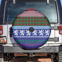 Scottish Christmas Spare Tire Cover Xmas Royal Lions and Tartan - Wonder Print Shop