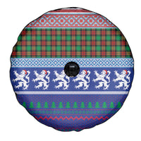 Scottish Christmas Spare Tire Cover Xmas Royal Lions and Tartan - Wonder Print Shop
