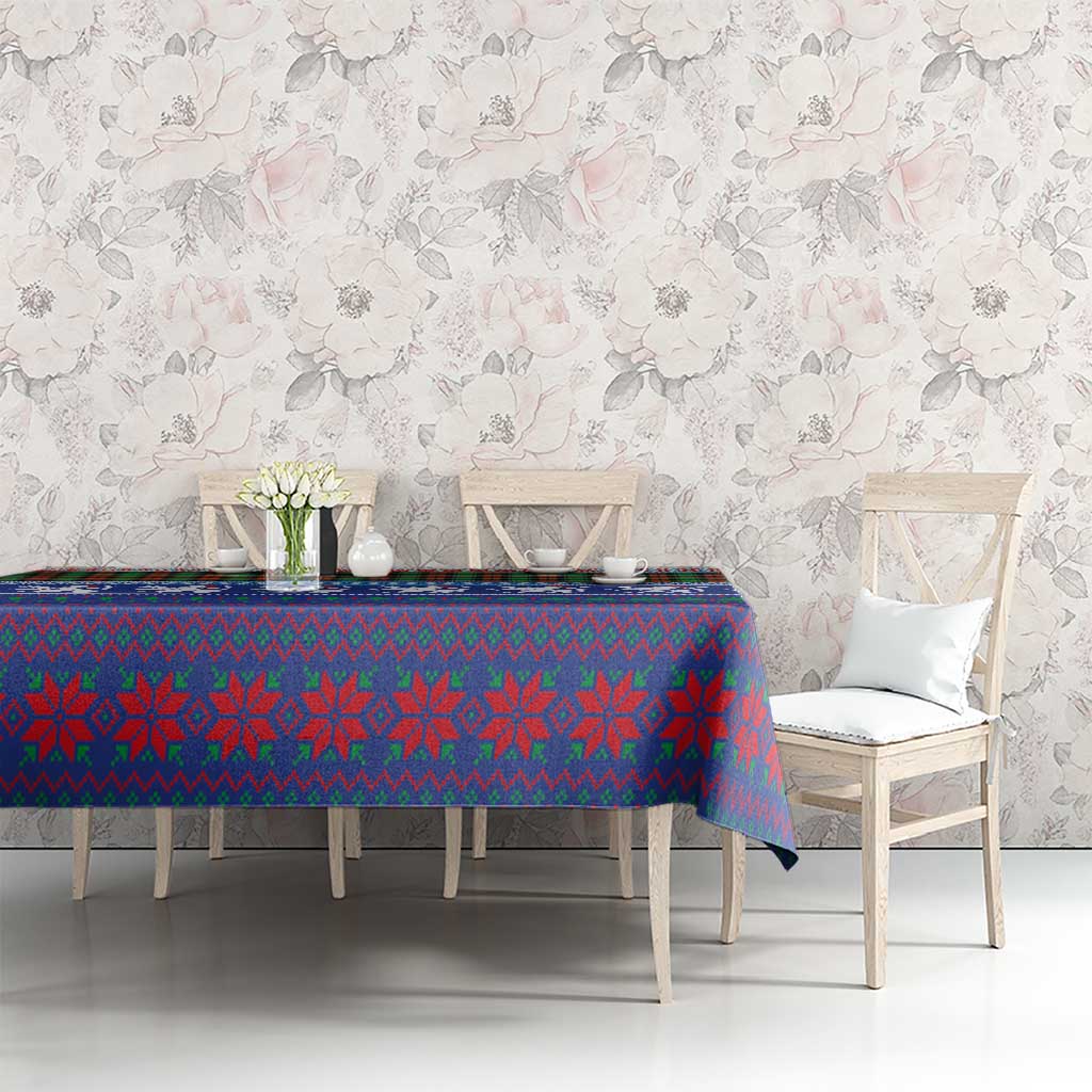 Scottish Christmas Tablecloth Xmas Royal Lions and Tartan - Wonder Print Shop