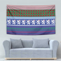 Scottish Christmas Tapestry Xmas Royal Lions and Tartan - Wonder Print Shop
