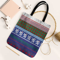 Scottish Christmas Tote Bag Xmas Royal Lions and Tartan - Wonder Print Shop