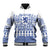 Scottish Christmas Baseball Jacket Scotland Thistle and Celtic Knot White-Blue Color - Wonder Print Shop
