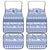 Scottish Christmas Car Mats Scotland Thistle and Celtic Knot White-Blue Color - Wonder Print Shop