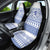Scottish Christmas Car Seat Cover Scotland Thistle and Celtic Knot White-Blue Color - Wonder Print Shop