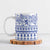 Scottish Christmas Ceramic Mug Scotland Thistle and Celtic Knot White-Blue Color - Wonder Print Shop