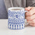Scottish Christmas Ceramic Mug Scotland Thistle and Celtic Knot White-Blue Color - Wonder Print Shop