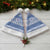 Scottish Christmas Santa Hat Scotland Thistle and Celtic Knot White-Blue Color - Wonder Print Shop